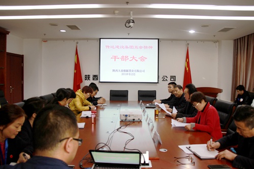 大秦置业公司：传达五会精神  凝聚发展动力