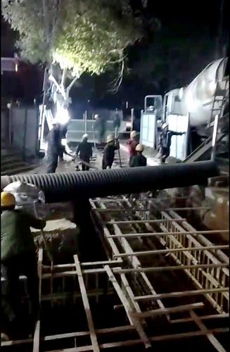 陕煤建设天工公司土建八部承建的给排水管网施工进入冲刺阶段