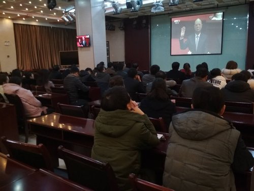 (图片新闻)陕煤建设集团各单位观看庆祝改革开放40周年大会剪影