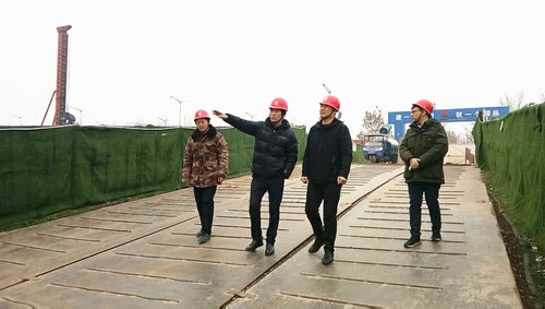 刘合理莅临铜煤公司承建的蓝山水岸（南区）工地检查指导工作