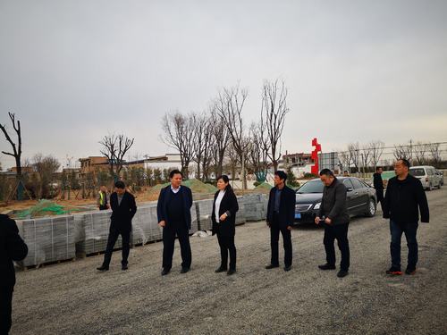 大荔县副县长刘丁一行深入G242大荔县城过境段公路建设项目调研指导工作