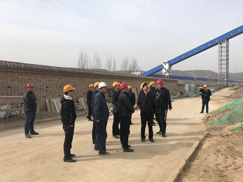 彬长集团党委副书记高会岐一行深入陕煤建设天工公司土建七部铁运公司项目检查指导工作