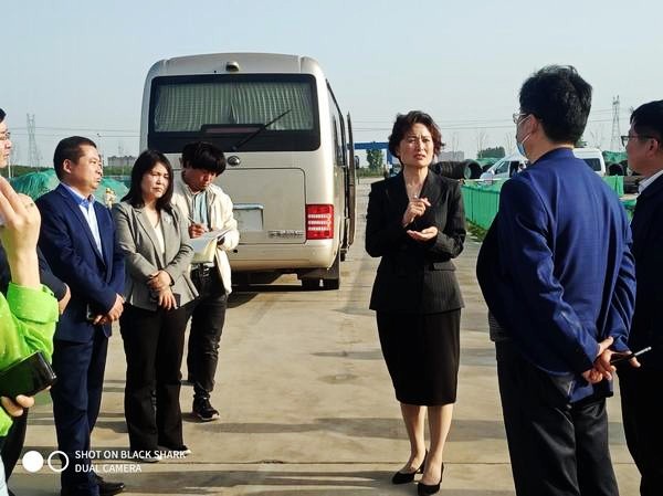河南省许昌市副市长赵淑红一行深入陕煤建设渭南分公司河南庞源项目进行调研