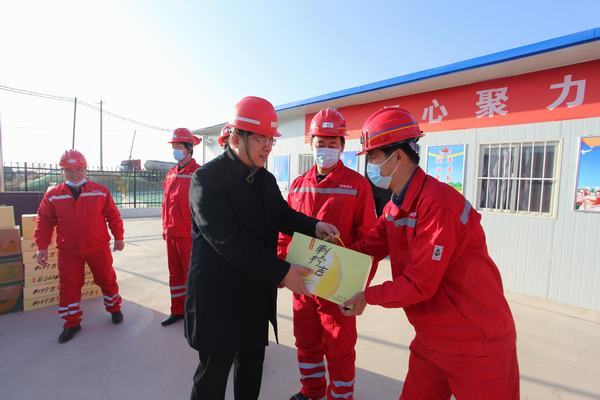 彬长矿业公司领导莅临陕煤建设矿建二公司第三项目部检查慰问