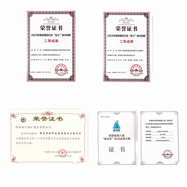 陕煤建设铜煤公司年终盘点！创优成绩单