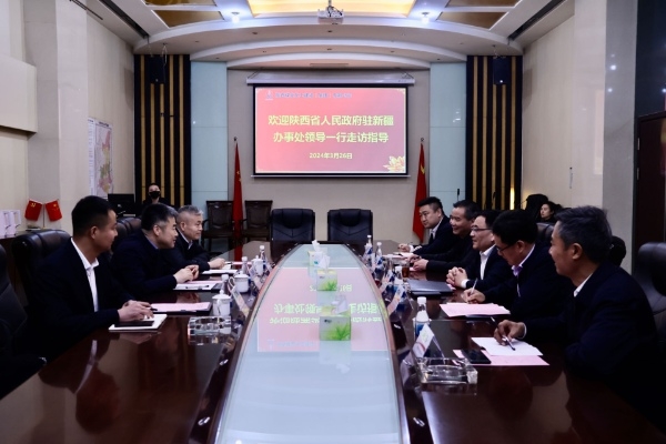 陕西省人民政府驻新疆办事处到陕煤建设走访交流