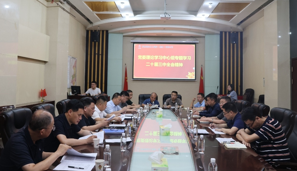 陕煤建设党委理论学习中心组专题学习 党的二十届三中全会精神