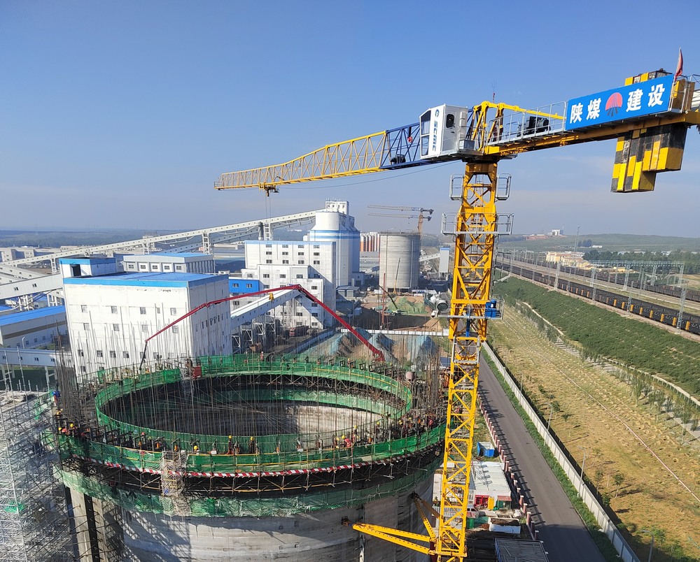 陕煤建设第二直属项目部：滑模施工战正酣，全力冲刺保进度