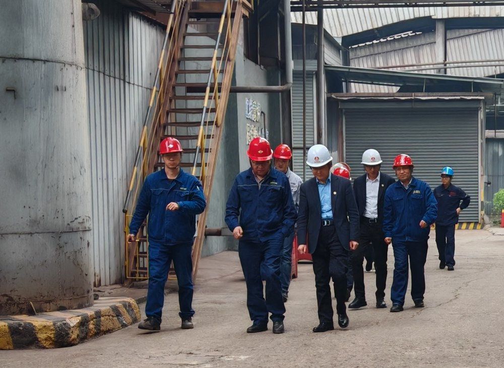 陕煤沣京新型能源科技有限公司董事长杨刚深入汉中分公司项目一线调研指导工作
