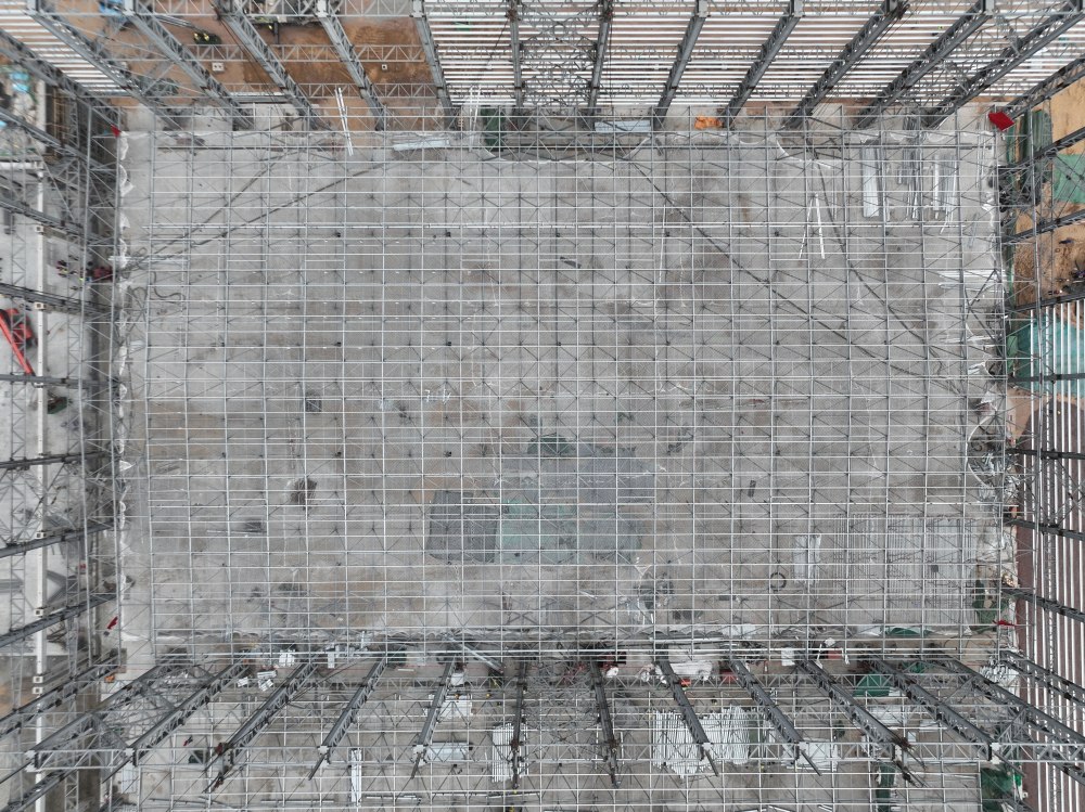 大跨度网架顺利提升！陕煤建设西北公司攻克榆林化学项目超危大施工节点！