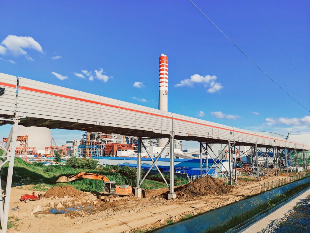 陕煤建设韩城分公司：迎秋攻坚保节点 陕煤信阳项目输煤栈桥全线贯通
